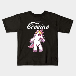 Enjoy Cocaine | Drug Flex Coca | Cocaine cult Kids T-Shirt